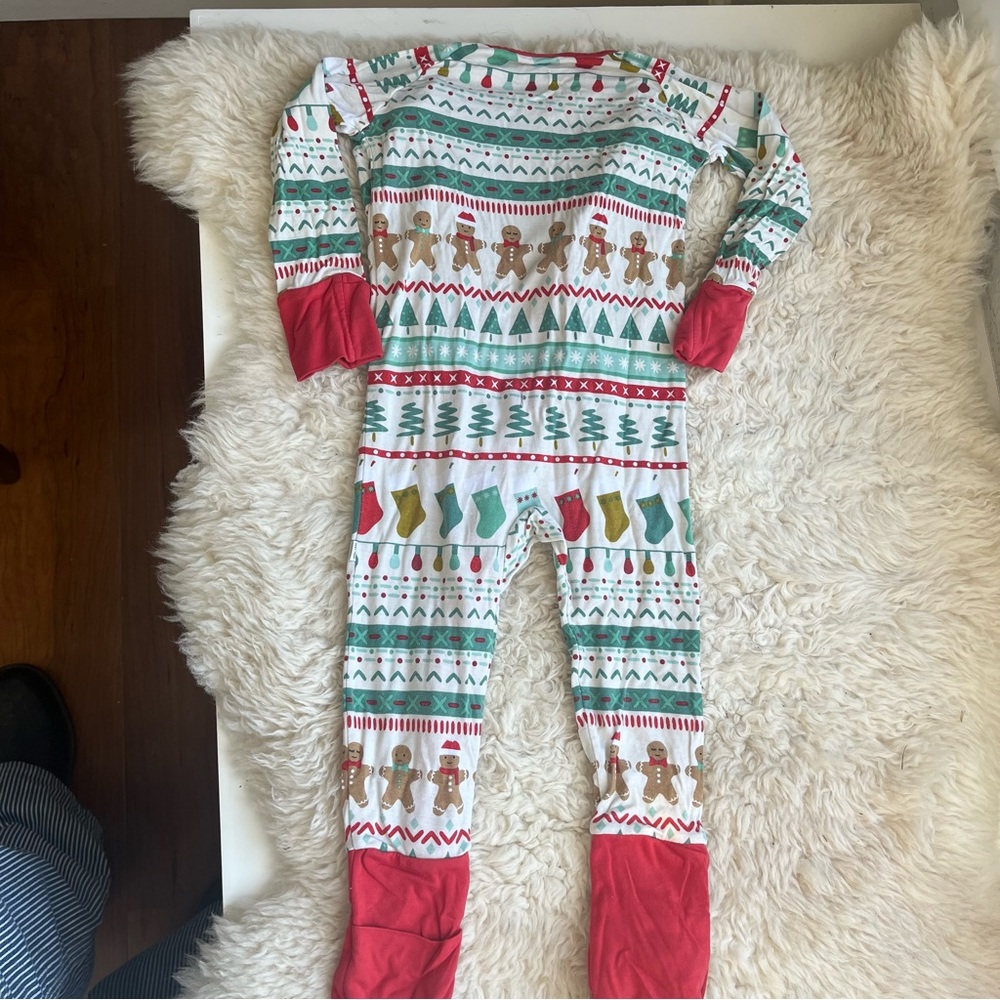 Little sleepies holiday pajamas 6-12 months bamboo